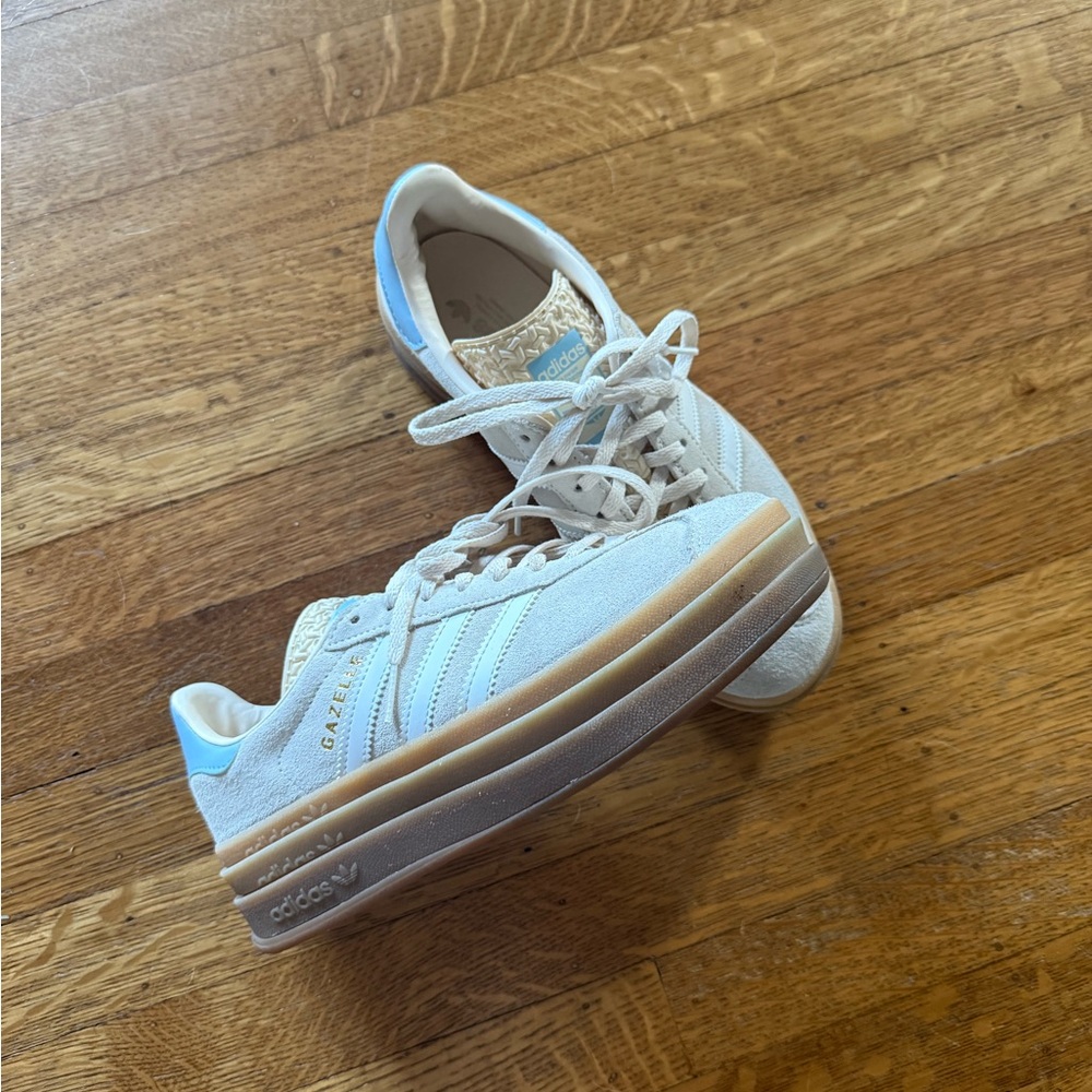 Adidas Gazelle Cream and Tan Sneakers